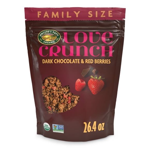 Love Crunch Organic Granola, Dark Chocolate & Red Berries, 26.4oz Pouch