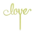 thumbnail image 1 of "Love" Custom Wedding Cake Topper Personalized Rustic Wooden Cake Topper 7"- 8" Inches Wide, 1 of 3