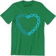 thumbnail image 1 of Love Cycling Bike Chain Heart Design Bike Cycling Men's Tee Shirt, 1 of 4