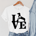 thumbnail image 1 of Love Dachshund Print Summer Casual T-shirts For Women Creative O Neck Short-sleeved T-shirts Fashion Ladies T-shirt, 1 of 5