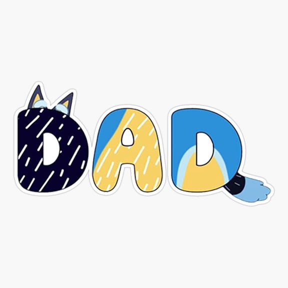 Love Dad Family Heart Quote Sticker
