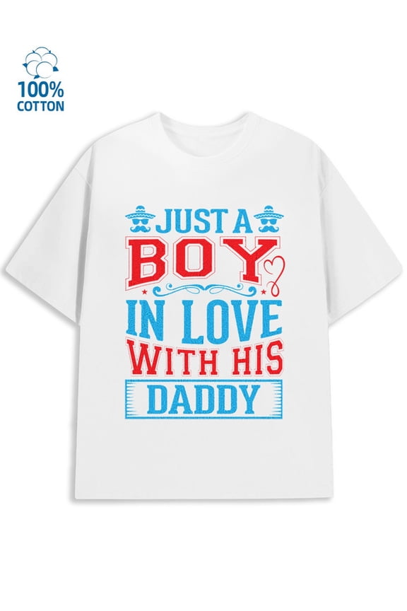 Love Daddy T-Shirt mens lover 180G 100% Cotton white full grey Fashion Unisex Shirt Graphic Tee tshirts Vintage Unisex Shirt Graphic tshirts Basic Unisex Shirt Graphic tshirts