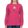 thumbnail image 1 of Love Daisy Positive Heart  Sweatshirt Women -Image by Shutterstock, Female XX-Large, 1 of 4