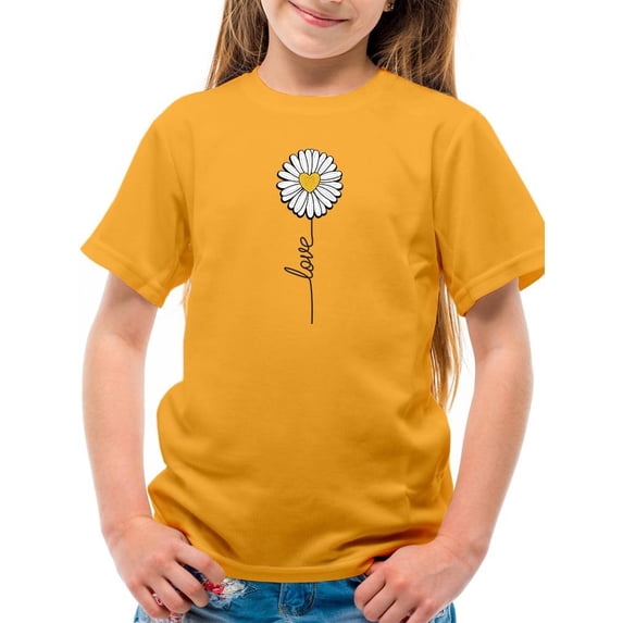Love Daisy Positive Heart T-Shirt Juniors -Image by Shutterstock, x-Large