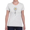 thumbnail image 1 of Love Daisy Positive Heart  T-Shirt Women -Image by Shutterstock, Female 5X-Large, 1 of 4