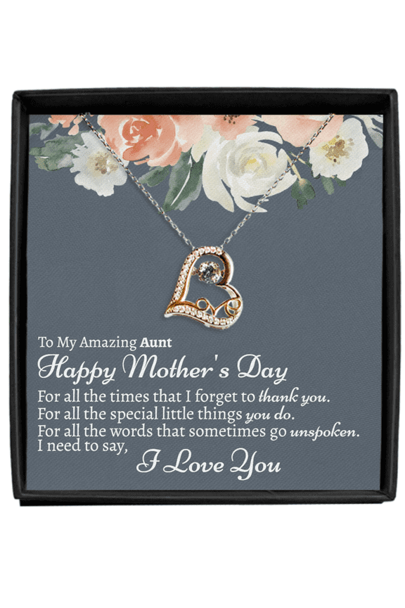 Love Dancing Necklace,Aunt Mothers Day Gift, Mothers Day Present For Aunt, Auntie On Mother's Day Necklace, Mothers Day Gift For Aunt