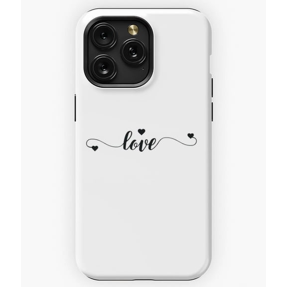 Love Design Simple Romantic Word Art Typography A2293 Phone Case for iPhone 11 to 17 Pro Max