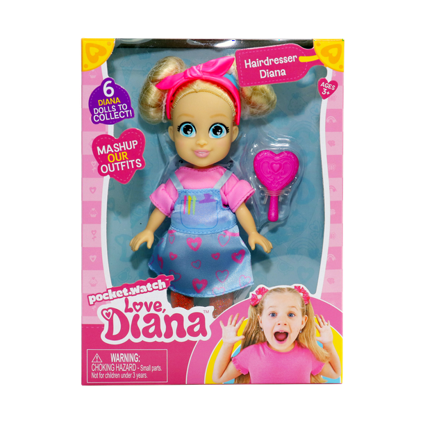 Love, Diana Hairdresser, 6 inch Doll - Walmart.com