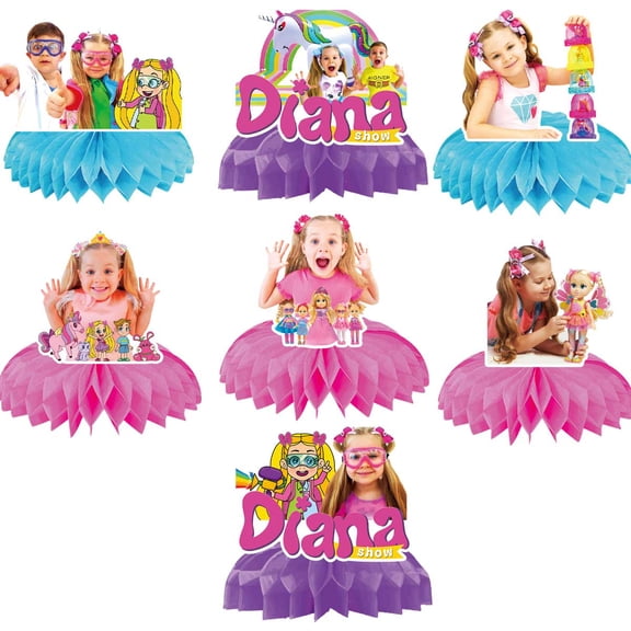Love Diana Honeycomb Centerpieces Table Toppers Decorations for Birthday Party Decor Supplies