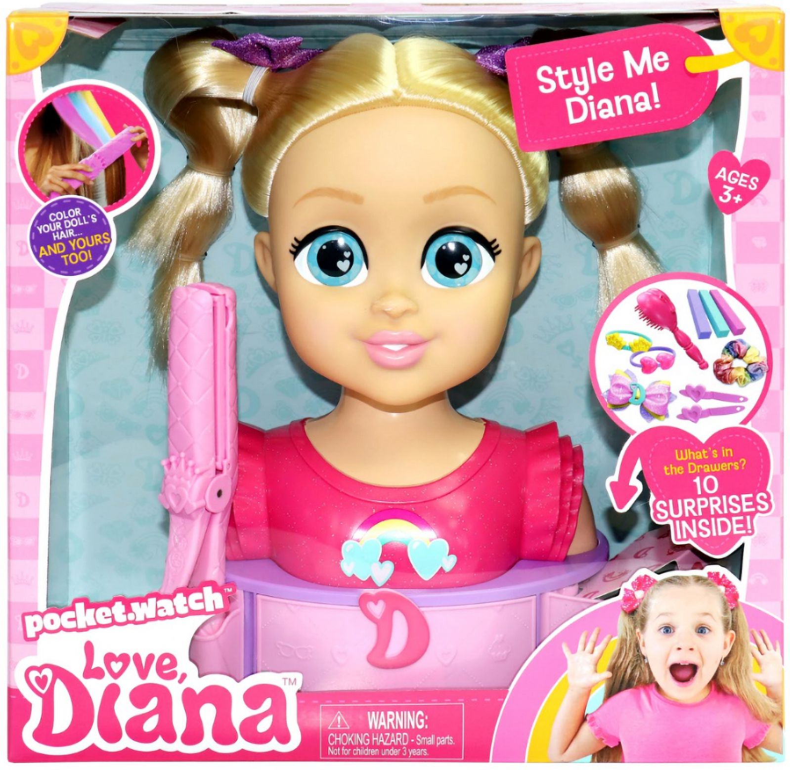 Love, Diana Style Me Diana, 13 inch Doll - image 1 of 9