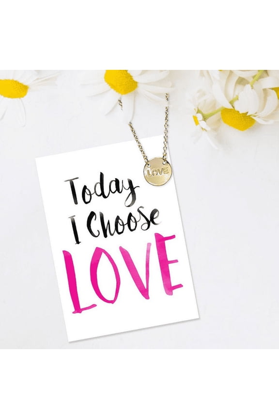 Love Disk Necklace (pack Of 1)