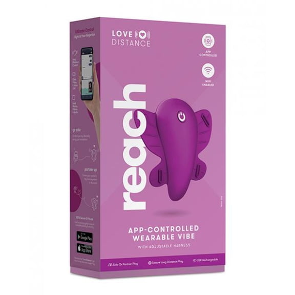 Love Distance Reach App- Controlled Wearable Vibe Rose