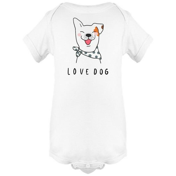 Love Dog Bodysuit Infant -Image by Shutterstock, Newborn
