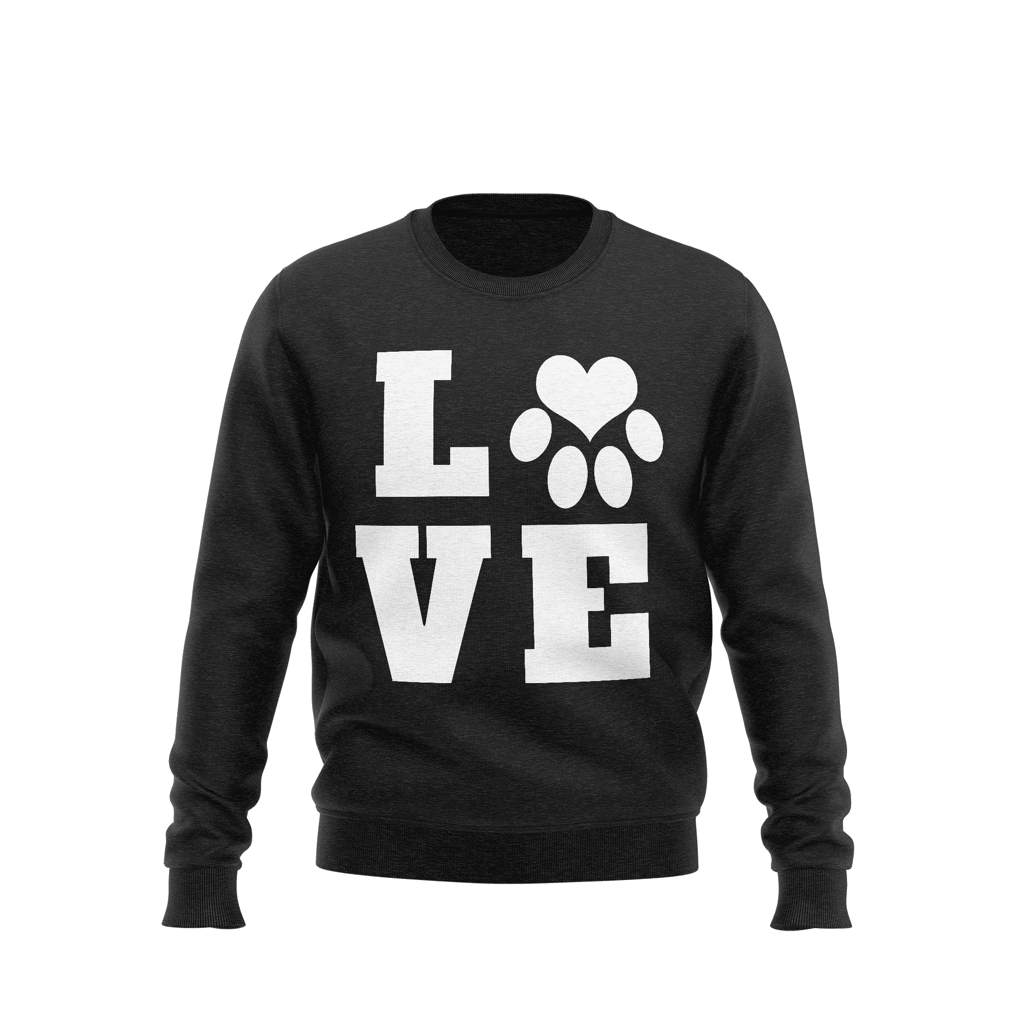Love Dog Sweatshirt, Funny Sweatshirt for Men & Women, Unisex