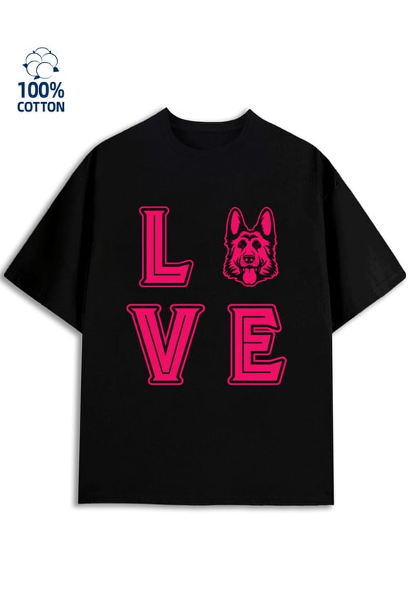 Love Dog T-Shirt Mens lovers black Hip-hop streetwear full taylor Funny Unisex Shirt Crewneck tshirts Basic Unisex Shirt Crewneck tshirts Casual Unisex Shirt Graphic Tee tshirts