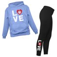 thumbnail image 1 of Love Dogs Leggings and Hoodie for Women Girls Set Dog Owner Gifts Black Large / California Blue Large, 1 of 1