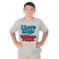 thumbnail image 1 of Love Dogs Tolerate People Antisocial Crewneck T Shirts Boy Girl Teen Brisco Brands L, 1 of 1