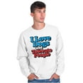 thumbnail image 1 of Love Dogs Tolerate People Antisocial Unisex Plus Fleece Graphic Sweatshirt Brisco Brands 3X, 1 of 5