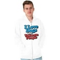 thumbnail image 1 of Love Dogs Tolerate People Antisocial Unisex Fleece Graphic Zip Up Hoodie Brisco Brands 3X, 1 of 5