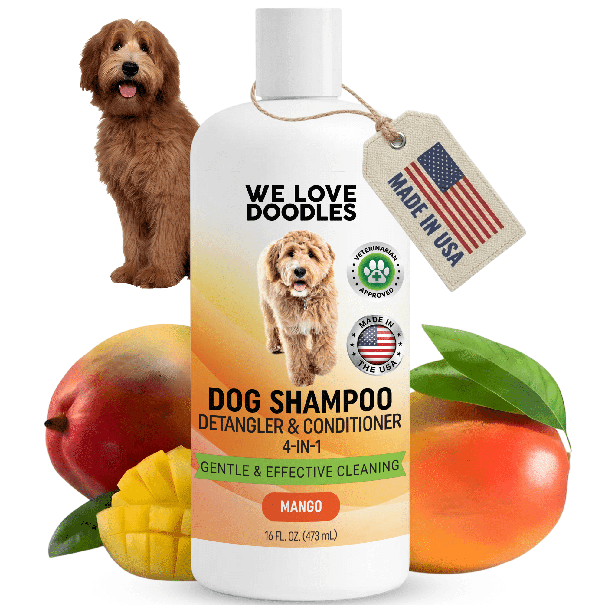 We Love Doodles, Dog Shampoo and Conditioner, Mango Scent, 16 fl