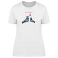 thumbnail image 1 of Love Dove Watercolor T-Shirt Women -Image by Shutterstock, Female x-Large, 1 of 2