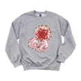 thumbnail image 1 of Love Dragon Mythical Creature Fantasy Heart Romance Cute Sweatshirt, for men & women, up to size 5XL, 1 of 3
