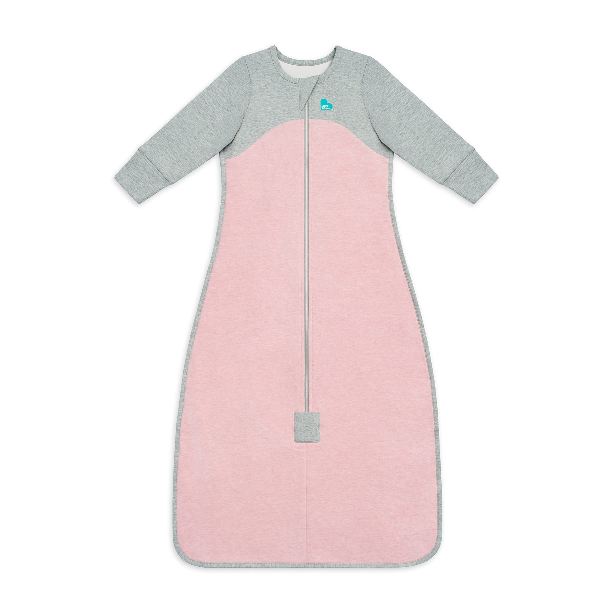 Love to Dream Organic Long Sleeve Baby Sleep Bag (18-36 Mo), Super Soft Temp Regulating Sleeping Sack, 1.0TOG All Seasons Wearable Blanket, Dusty Pink