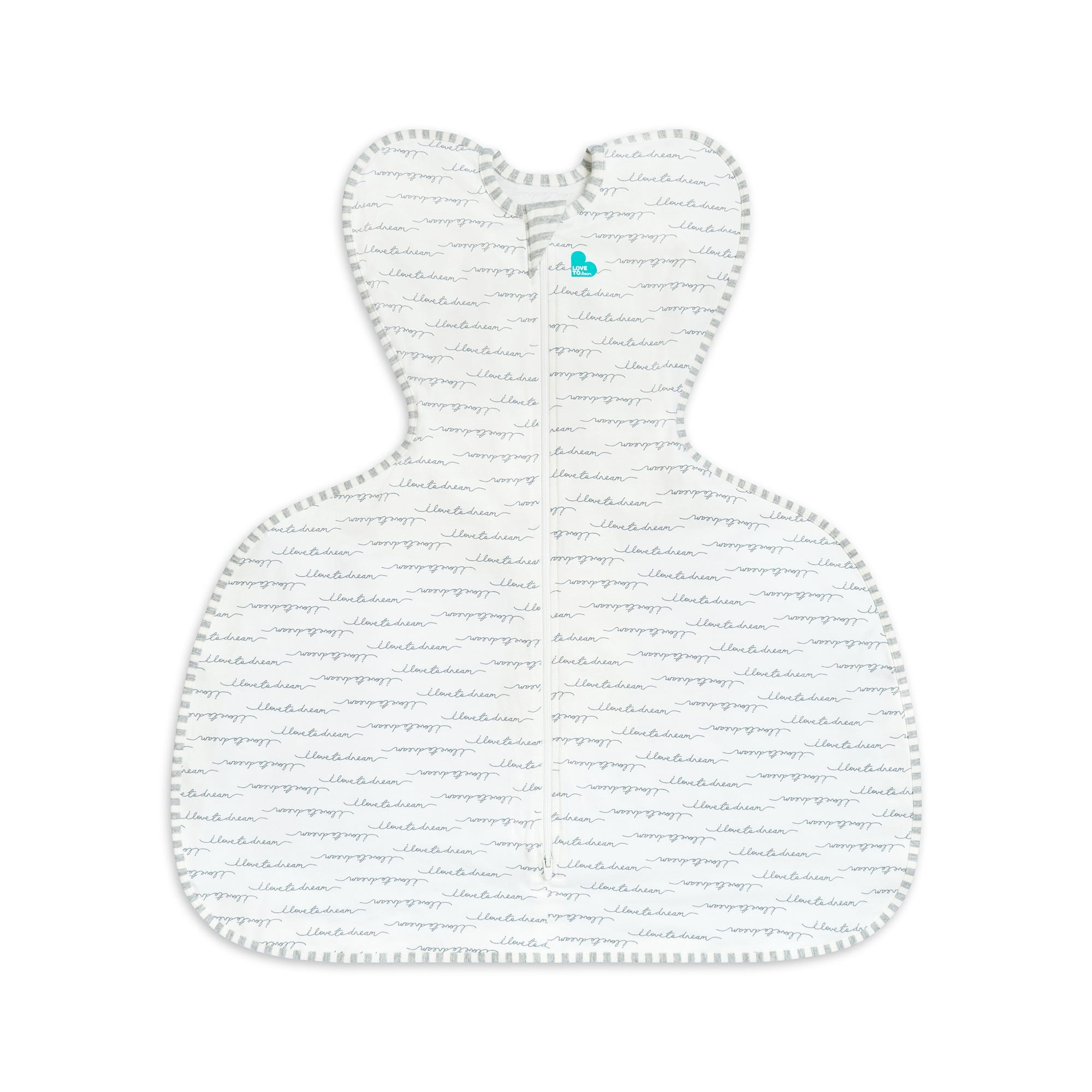 Love to Dream Swaddle Up Cotton 1.0 TOG Baby Sleep Sack, Hip Dysplasia, Specially Designed with a Wider Fit to be Worn Over a Hip Dysplasia Harness or Brace, Medium 13-19 lbs, Dreamer