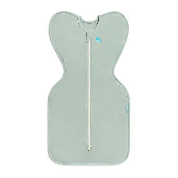 Love To Dream Swaddle Up baby sleep sack, Arms Up Design, Twin Zipper, Cotton, Medium 13-19 lbs, Olive