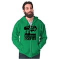 thumbnail image 1 of Love Earth Go Green Climate Change Zip Up Hoodie Men's Women's Brisco Brands 2X, 1 of 6