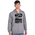 thumbnail image 1 of You Can't Breathe Profits Earth Day Unisex Plus Size Zip Hoodie Brisco Brands 4X, 1 of 6