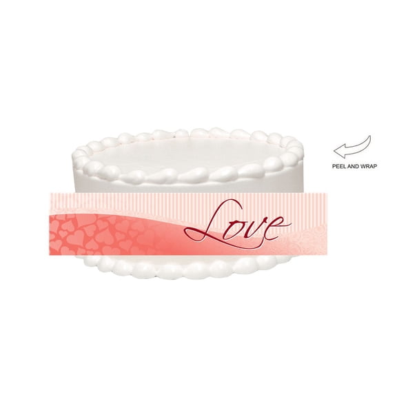 Love Edible Cake Side Photo Image Decoration