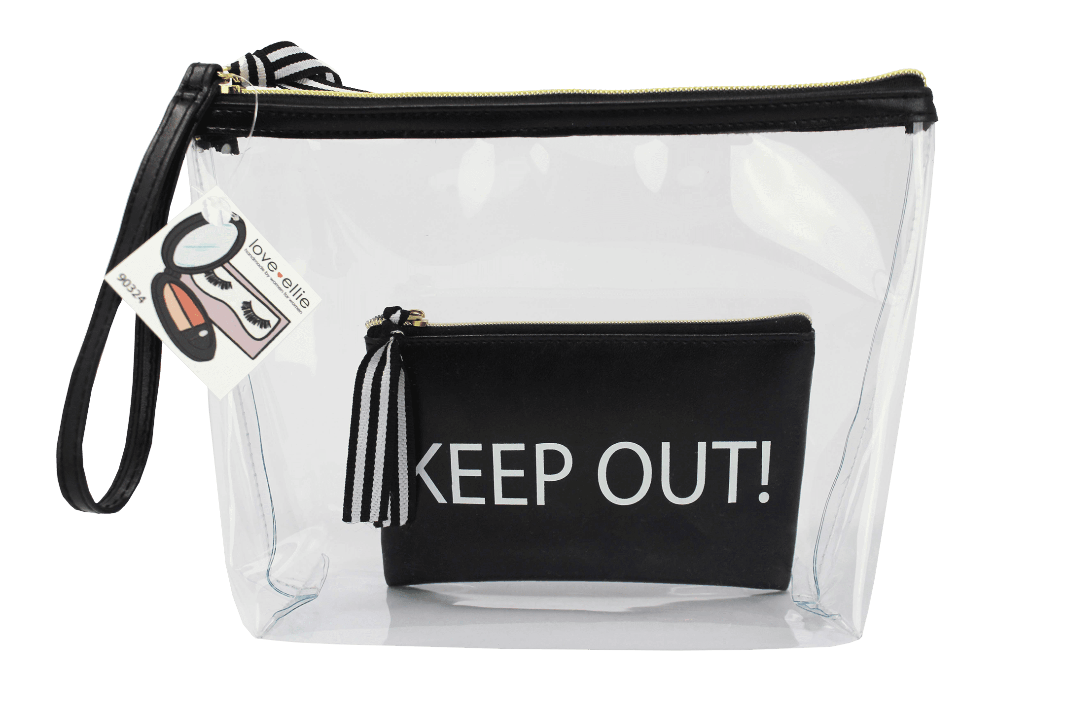 Clear Clutch Purse w/ Strap & Closure  Your Style Clothing –  YourStyleClothing