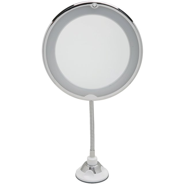 Love, Ellie Tess Super Flex Suction Cup LED Makeup Mirror, 10x