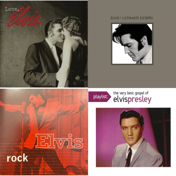 Love Elvis & Elvis Ultimate Gospel & Elvis Rock & Playlist: Very Best Gospel Of Elvis Presley [CD Bundle]