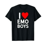 I Love Emo Boys I Heart Emo Boys Tshirt' Sticker