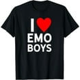 thumbnail image 1 of Love Emo Boys Heart Trendy Egirl Eboy GF Aesthetic Vibe T-Shirt, 1 of 4