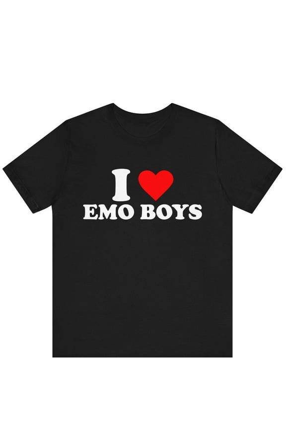 Love Emo Partners Heart Gothic Style Humor Graphic Novelty Tee Shirt,for men and women up to 5XL