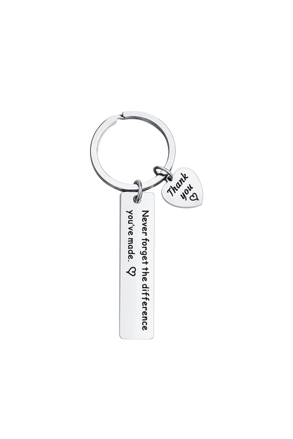 Love Encouragement Inspirational Keychain Gift,Double-sided Stainless Steel Keychain,Personalized Engraved Text,Suitable for Birthday,Christmas,Valentines Day Gift(2x0.5inch)
