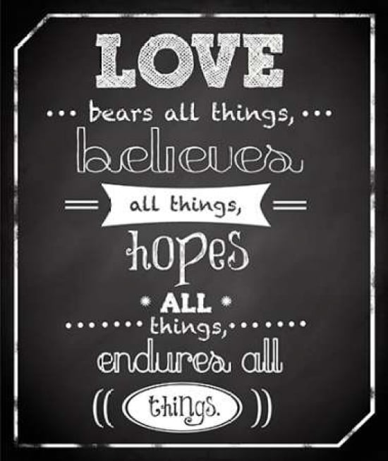 Love Endures Canvas Art - Anna Quach (24 x 24)