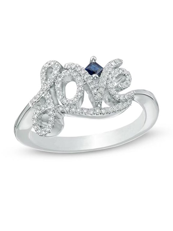 Love Engagement Ring, Micro Pave Set Diamond Ring, Wedding Anniversary Diamond Ring, Perfect Proposal Ring For Her, 14K White Gold Plated, 1.9 Ct Simulated Diamond, Personalized Gift Ring