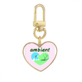 thumbnail image 1 of Love Environmental Protect Gold Heart Keychain Metal Keyring Holder, 1 of 3