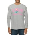 thumbnail image 1 of Love Every Time Graphic Long Sleeve Crewneck Tee - Heather Grey XL, 1 of 4