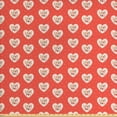 thumbnail image 1 of Ambesonne Love Fabric by the Yard Upholstery, Hipster Hearts Valentines, 5 Yards, Vermilion Multicolor, 1 of 4
