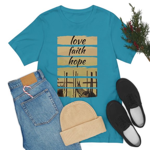 Love Faith Hope Unisex Jersey Short Sleeve Tee