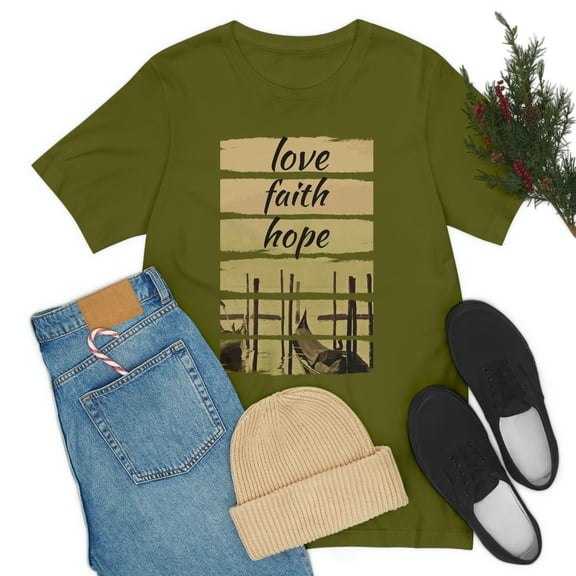 Love Faith Hope Unisex Jersey Short Sleeve Tee