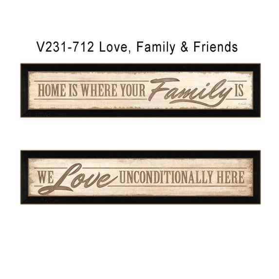 TrendyDecor4U Family And Friends By Lauren Rader Wall Art V231-712