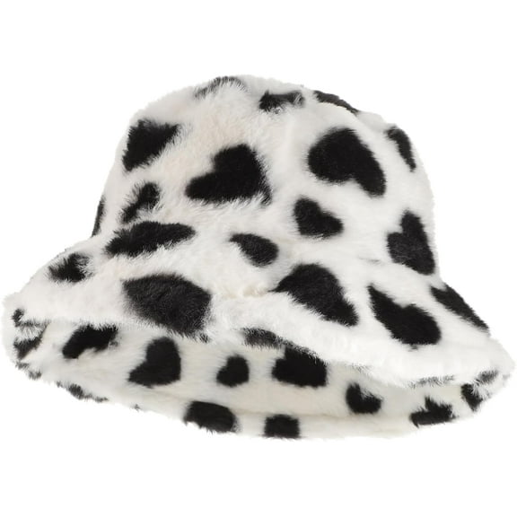 Love Fisherman Hat Bucket Lid Women's Flannel