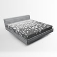 thumbnail image 1 of Ambesonne Abstract Fitted Sheet, Sunshines Marriage, Queen Size, Dimgrey White, 1 of 2