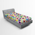 thumbnail image 1 of Ambesonne Colorful Fitted Sheet, Love Honeymoon Joyful, Twin XL Size, Multicolor, 1 of 2